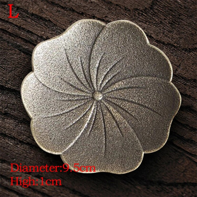 Vintage κράμα τσαγιού σουβέρ θήκη για φλιτζάνια μόνωση αντίκες χάλκινο Kung fu Δίσκος τσαγιού Ματ Μαξιλαράκι για καφέ Σουπλά Αξεσουάρ τσαγιού