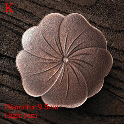 Vintage κράμα τσαγιού σουβέρ θήκη για φλιτζάνια μόνωση αντίκες χάλκινο Kung fu Δίσκος τσαγιού Ματ Μαξιλαράκι για καφέ Σουπλά Αξεσουάρ τσαγιού