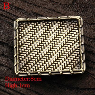 Vintage κράμα τσαγιού σουβέρ θήκη για φλιτζάνια μόνωση αντίκες χάλκινο Kung fu Δίσκος τσαγιού Ματ Μαξιλαράκι για καφέ Σουπλά Αξεσουάρ τσαγιού