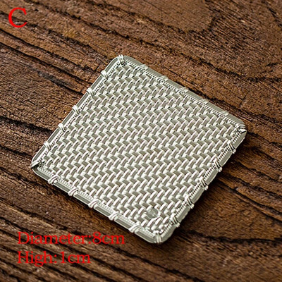 Vintage κράμα τσαγιού σουβέρ θήκη για φλιτζάνια μόνωση αντίκες χάλκινο Kung fu Δίσκος τσαγιού Ματ Μαξιλαράκι για καφέ Σουπλά Αξεσουάρ τσαγιού