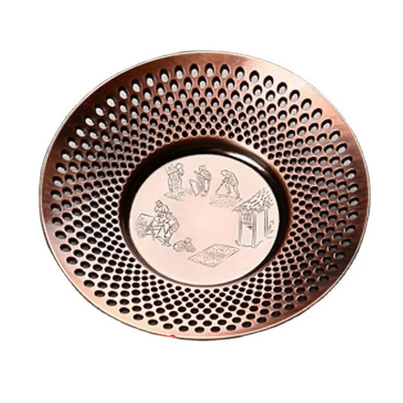 Vintage κράμα τσαγιού σουβέρ θήκη για φλιτζάνια μόνωση αντίκες χάλκινο Kung fu Δίσκος τσαγιού Ματ Μαξιλαράκι για καφέ Σουπλά Αξεσουάρ τσαγιού