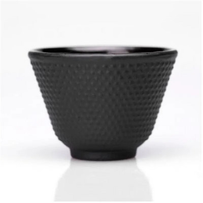 Šalica za čaj i tanjurić od lijevanog željeza u japanskom stilu Posuđe za piće Izdržljiva šalica za čaj od lijevanog željeza Metalni podmetači Šalica za espresso kavu