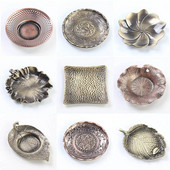 1 vnt gėrimų arbatos padėkliukas karščiui atsparaus lydinio vario arbatos padėklai Kavos puodelio kilimėliai aptarnavimo stalai arbatos indų laikiklis stalo dekoravimas