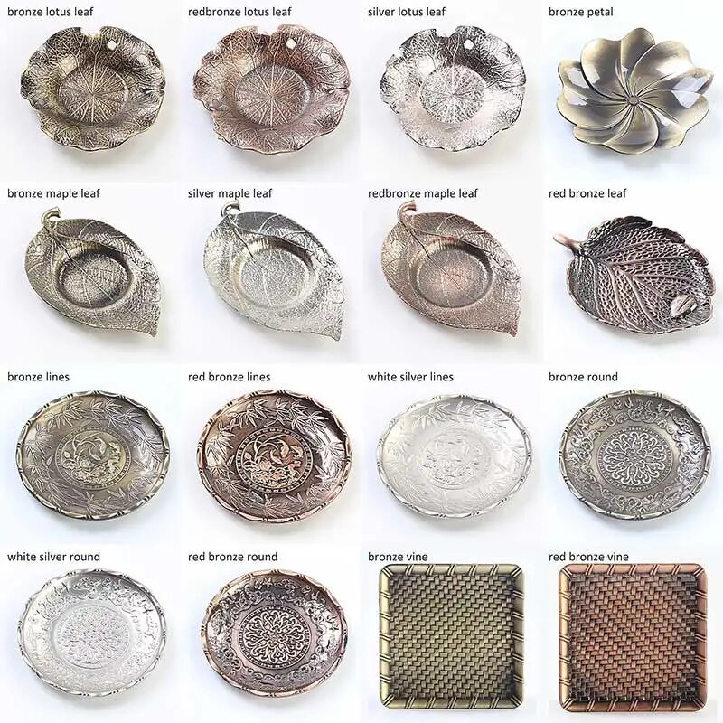 1 vnt gėrimų arbatos padėkliukas karščiui atsparaus lydinio vario arbatos padėklai Kavos puodelio kilimėliai aptarnavimo stalai arbatos indų laikiklis stalo dekoravimas