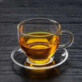 Čaša za čaj od 6 komada, set posuđa, dvostruka staklena šalica otporna na toplinu, kung fu set za čaj, prozirna staklena šalica za čaj Puer Oolong šalica za čaj