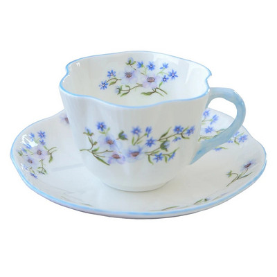 Biljna šalica za kavu i tanjurić Šalica od kineskog porcela, posuda za šalicu poslijepodnevnog čaja, doručak, ured, kućni set posuđa