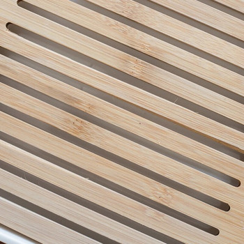 Τετράγωνο Simple Dry Soak Bamboo Sample Δίσκος τσαγιού Φιλικό προς το περιβάλλον Ξύλινο Αποθήκευση Νερού Αποθήκευσης Κουνγκ Φου Πιατάκι τσαγιού
