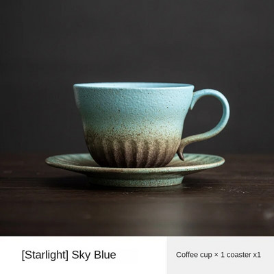 Keramički set za kavu u japanskom stilu Retro šalica za domaćinstvo Pečena u peći Ručno izrađena šalica za kavu koja visi za uho Šalica za čaj Šalica za vodu