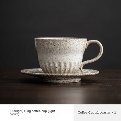 Keramički set za kavu u japanskom stilu Retro šalica za domaćinstvo Pečena u peći Ručno izrađena šalica za kavu koja visi za uho Šalica za čaj Šalica za vodu