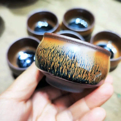 Promjer 6 visina 4,2 kapacitet 50 ml Buddha trbušna željezna guma srebrna milli jian zhan sirova ruda glazura jianyang šalica za čaj glavna šalica