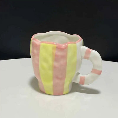 Ručno oslikano plavo nebo i bijeli oblaci Šalica za kavu Kreativna keramička šalica Šalica za mlijeko Šalica za doručak Posuđe Unikatan poklon