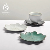Kreativno japansko zemljano posuđe Tea Manual Vintage Podmetači Dehua Keramički Kung Fu Tea Izolacijska prostirka Tanjurić Servis za čaj Siteel