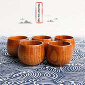 1vnt 4,3x4,8 cm Retro rankų darbo natūralaus medžio puodelis Jujube medžio daugkartinio naudojimo arbatos puodelis Aukštos kokybės virtuvės reikmenys