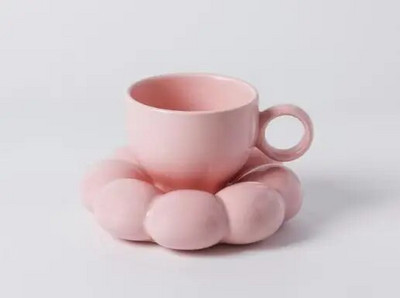 Keramička šalica za kavu i set tanjura Slatki cvjetovi suncokreta Šalica za čaj od mlijeka Šalica za doručak Desert Šalica od zobene kaše Ukras za stol za dom