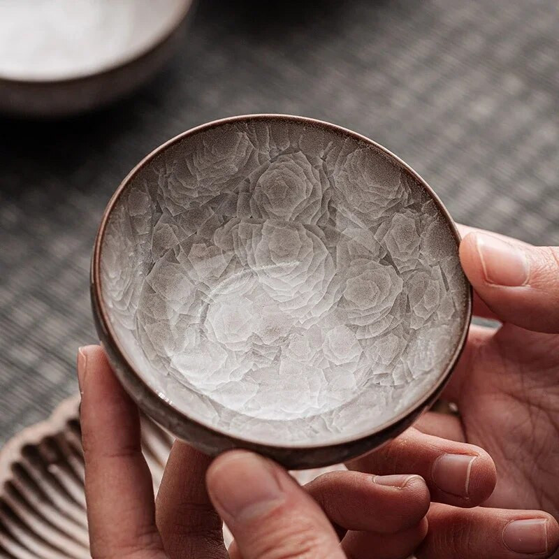 1kom Keramička šalica za čaj u stilu pucketanja leda Espresso šalice Vintage Celadon Kung Fu šalica za čaj Porculanska šalica Slatke šalice za kućanstvo Veleprodaja