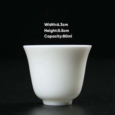 1kom Mala keramička kungfu šalica Keramička šalica za čaj Mini espresso šalica za kavu Porculanska kineska čaša za vino Veleprodaja za kućanstvo