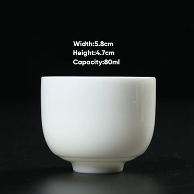 1kom Mala keramička kungfu šalica Keramička šalica za čaj Mini espresso šalica za kavu Porculanska kineska čaša za vino Veleprodaja za kućanstvo