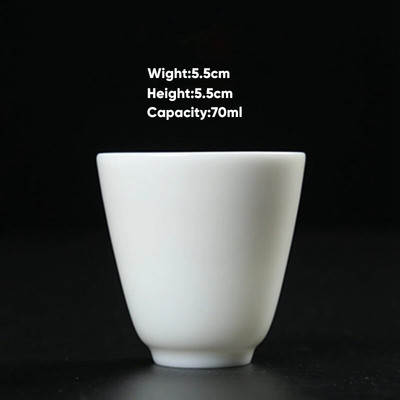1kom Mala keramička kungfu šalica Keramička šalica za čaj Mini espresso šalica za kavu Porculanska kineska čaša za vino Veleprodaja za kućanstvo