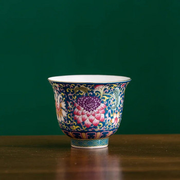 Κίνα Όμορφο ασυνήθιστο vintage αισθητικής φλιτζάνι πορσελάνης Teeware Teware Ceramic Glaze Ceremony For Puer High White Flower Mug Tea