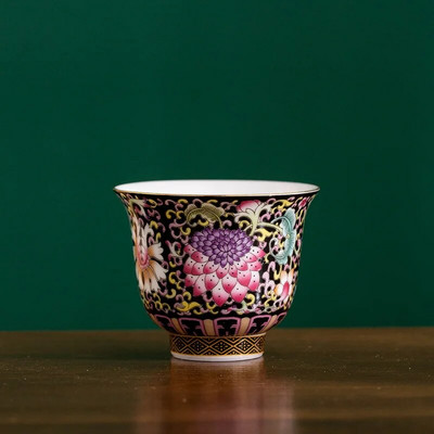 Kina Prekrasna neobična vintage estetska porculanska šalica Teware Ceramic Glaze Ceremony For Puer High White Flower Mug Tea