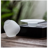 Mutne šalice za čaj od stakla Ručno izrađene od stakla otpornog na toplinu Čaj za kavu Čaša za piće Izolirano mat stakleno posuđe za piće Kuhinjski pribor za bar