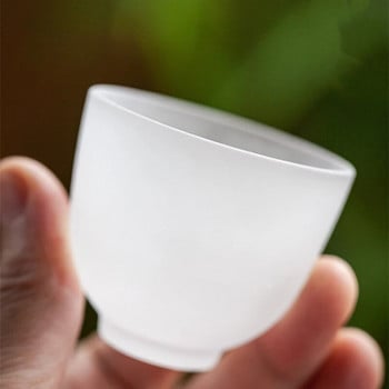 Облачни матирани чаши за чай Ръчно изработени стъклени топлоустойчиви чаши за чай и кафе Чаша за напитка Изолирани матови стъклени прибори за напитки Кухненски барове
