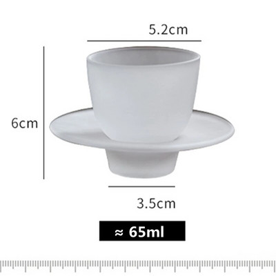 Mutne šalice za čaj od stakla Ručno izrađene od stakla otpornog na toplinu Čaj za kavu Čaša za piće Izolirano mat stakleno posuđe za piće Kuhinjski pribor za bar