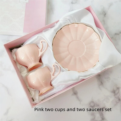Keramički set šalica i tanjurića za kućnu upotrebu Djevojčice Poslijepodnevni čaj Šalica za kavu Poklon kutija šalica i tanjurić Mali set šalica i tanjurića Slatka šalica