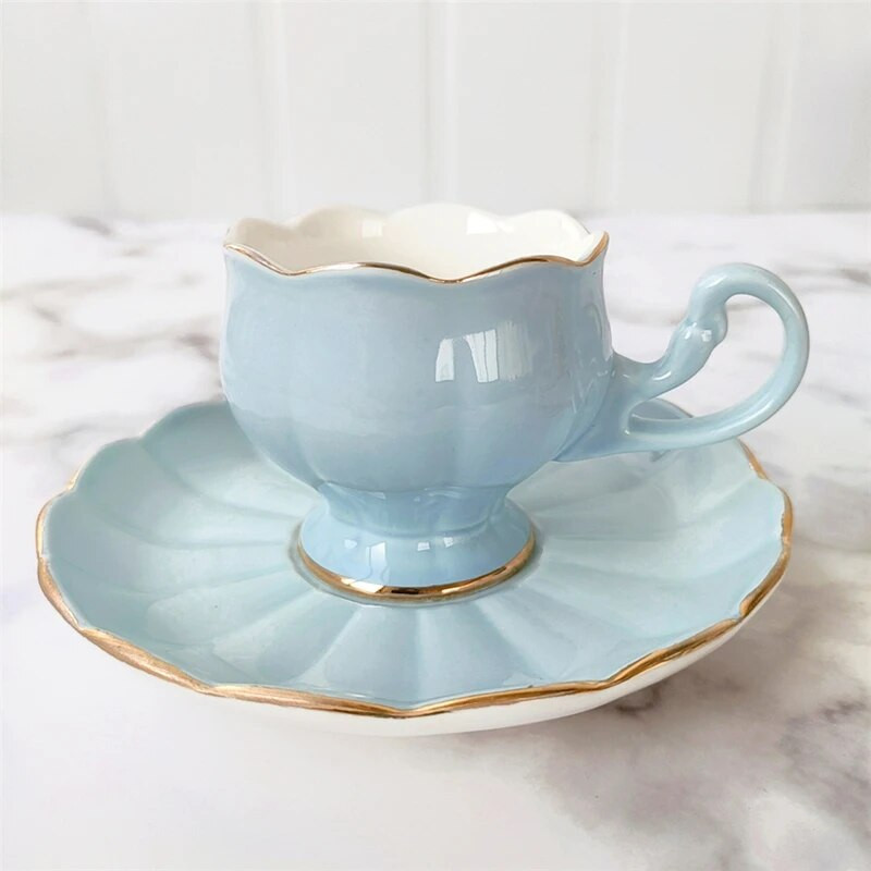 Keramički set šalica i tanjurića za kućnu upotrebu Djevojčice Poslijepodnevni čaj Šalica za kavu Poklon kutija šalica i tanjurić Mali set šalica i tanjurića Slatka šalica