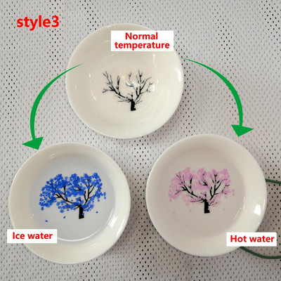 Japanska magija Sakura šalica Zaslon s cvijetom koji mijenja boju na niskim temperaturama Sake šalica Keramička kung fu šalica za čaj Zdjela za čaj Sakura šalica