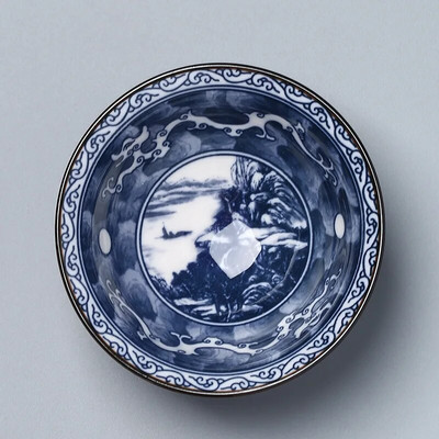 Plavo-bijela porculanska šalica za čaj Kineska kung fu zdjela za čaj za puer keramiku Atique Glaze Master Cup Dodaci za kuhinjski set za čaj