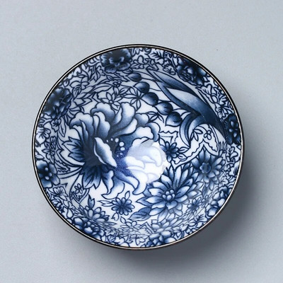 Plavo-bijela porculanska šalica za čaj Kineska kung fu zdjela za čaj za puer keramiku Atique Glaze Master Cup Dodaci za kuhinjski set za čaj