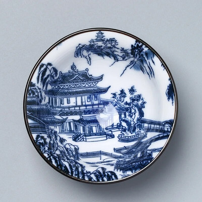 Plavo-bijela porculanska šalica za čaj Kineska kung fu zdjela za čaj za puer keramiku Atique Glaze Master Cup Dodaci za kuhinjski set za čaj