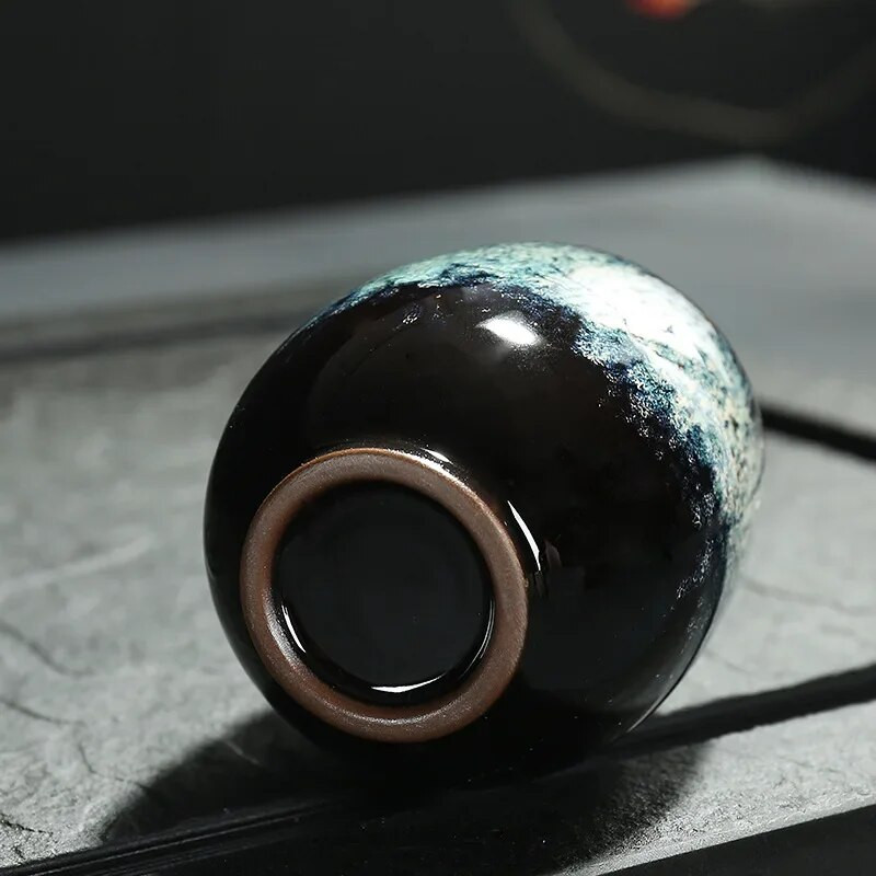 JIA GUI LUO Japoniško stiliaus arbatos puodelio krosnies keitimo keraminiai arbatos puodeliai Kelioniniai arbatos puodeliai Namų arbatos puodelis Creative 150 ml