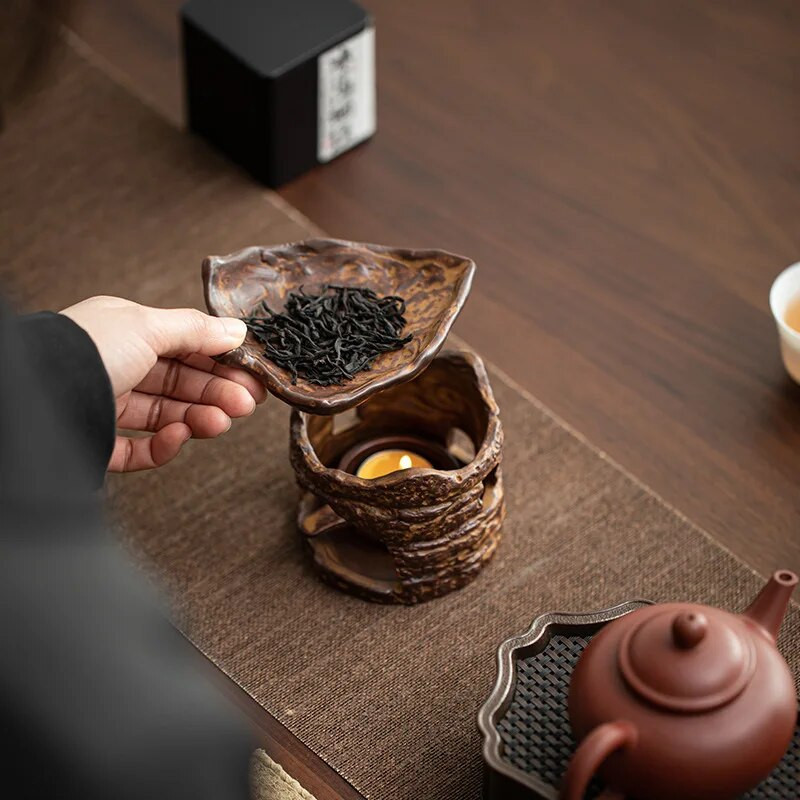 Svijeća Grijanje Čaj Štednjak Samovar Japanski retro pečeni čaj Šporet Čajnik Grijači Posuđe Kuhinja Blagovaonica Kućni vrt