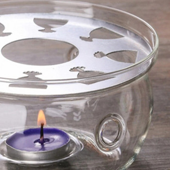 Glass Tea Warmer Wax Warmer Classical Candle Essential Oil Καυστήρας Άρωμα Θερμότερο Κατάλληλο για Διακόσμηση Κρεβατοκάμαρας σπιτιού