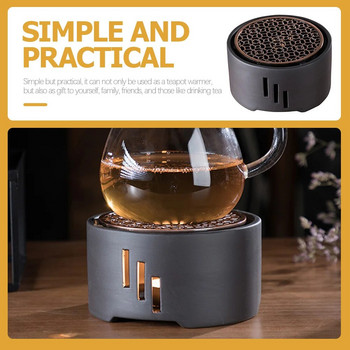 Керамичен нагревател за чайник Нагревател Основа за чайник Домакински нагреватели за восъчни чаени свещи от неръждаема стомана