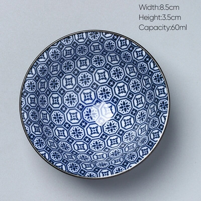 1 kom Retro plavo-bijela keramička kung fu šalica za čaj Porculanska popodnevna šalica za čaj Espresso šalice Keramička šalica za kavu u japanskom stilu