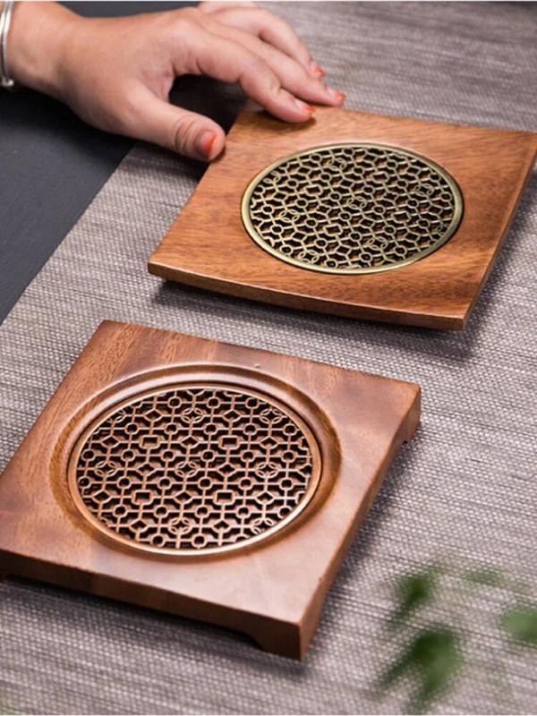 1 slika kineskog četvrtastog drvenog tepiha za čaj pribor za pribor za kupaonicu poslužavnik za boce restorana Dekorativni pladanj za pohranu kozmetike