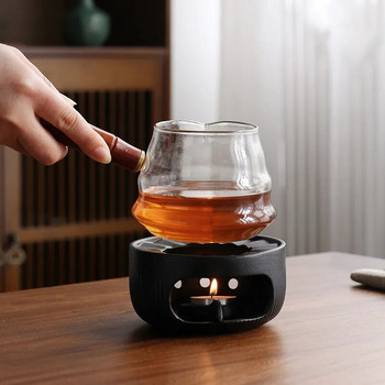Керамичен занаятчийски нагревател за чайник, хубав фин, шик, нов, свещник, нагревател за чай, 1 комплект