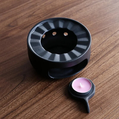 Keraminis arbatinuko šildytuvas, gražus, prašmatnus, naujas, žvakidė, arbatos šildytuvas, 1 rinkinys