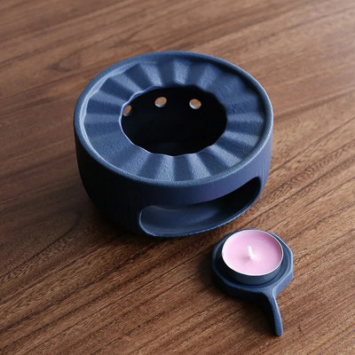 Keraminis arbatinuko šildytuvas, gražus, prašmatnus, naujas, žvakidė, arbatos šildytuvas, 1 rinkinys