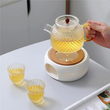 Зимна основа за затопляне на чайник Настолна тенджера за кафе Поставка за нагревател Кухня Аксесоар за чай за домашно хранене Бар Клетка Ресторант