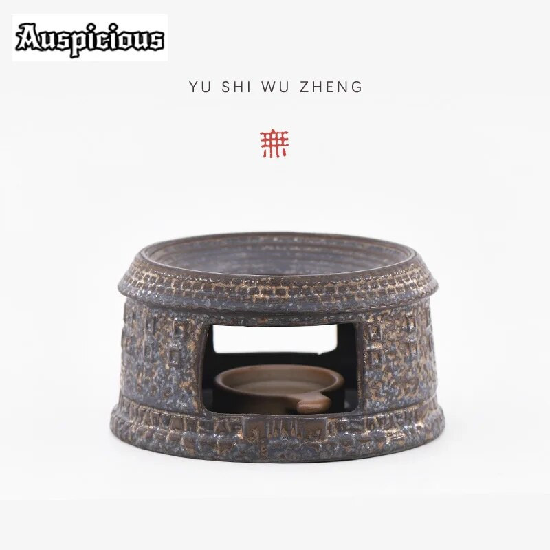 Creative Earth Building Keraminių žvakių kaitinimo krosnyje arbatinuko šildytuvo pagrindai puodams Stovas Arbatos virdulys viryklė arbatos paslaugos Ornamentas