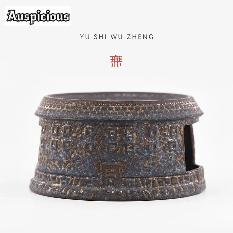 Creative Earth Building Keraminių žvakių kaitinimo krosnyje arbatinuko šildytuvo pagrindai puodams Stovas Arbatos virdulys viryklė arbatos paslaugos Ornamentas