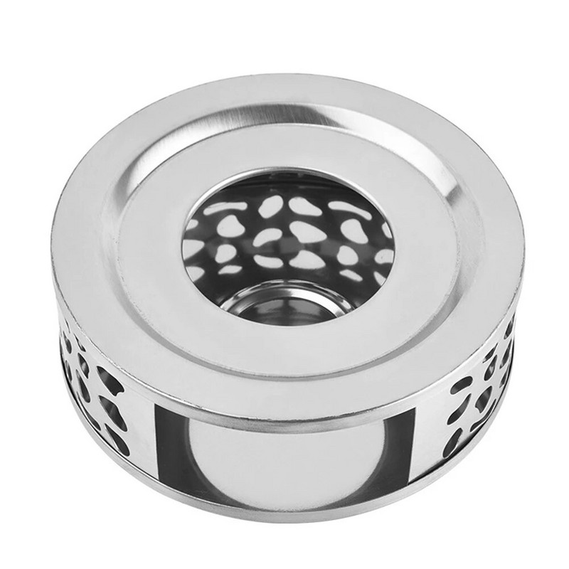 Pārnēsājams tējas sildītājs Izturīgs nerūsējošā tērauda sveču sildītājs tējas gaismas turētājs Kafijas sildītājs tējkannas sildīšanas pamatne