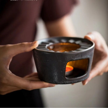 Компактна керамична топла основа за печка за чай може да побере разнообразие от устойчива на висока температура изолация на саксия Многофункционални аксесоари