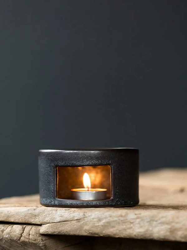 Kompaktiškas keraminis šiltos arbatos viryklės pagrindas gali laikyti įvairius aukštai temperatūrai atsparius puodų izoliacinius daugiafunkcius priedus