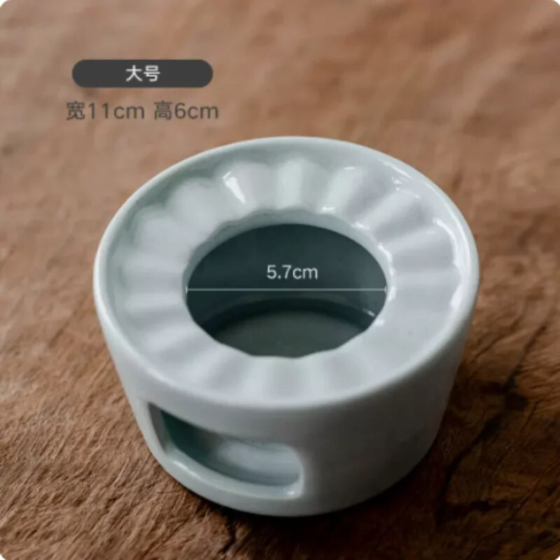 Kompaktiškas keraminis šiltos arbatos viryklės pagrindas gali laikyti įvairius aukštai temperatūrai atsparius puodų izoliacinius daugiafunkcius priedus