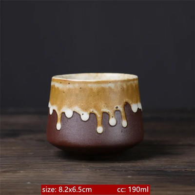 Керамична чаша за чай в японски стил Ретро Master Cup Преносими лични единични чаши Традиционен сервиз за чай Аксесоари Инфузер за чай